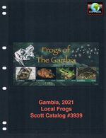 $16.50 Scott Value - 2021 GAMBIA Frogs s/s Reptiles West African CV MNH NH UMM