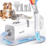Pecute Dog Hair Dryer with Hot & Cold Cycle, Low Noise Grooming Kit – Black