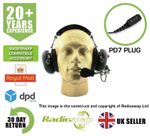 EAR PROTECTION HEADSET WITH BOOM MIC FITS HYTERA PD705 PD785 PD985 RADIO
