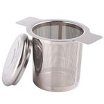 Tea Mesh Strainer Stainless Steel Tea Infuser Strainer Nontoxic With Lid Tea