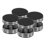 4pcs Subwoofer Isolation Pad 45x40mm Speaker Isolation Pad Spikes Black
