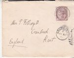 Boer War: Cover and Letter, Nelspruit, 19 Ap 1901, Lieut Charles Torkington,1901