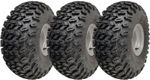 22x11.00-8 Utility ATV Tyre P334 Grass Wheel 4ply 100mm PCD Steel Rim (Set of 3)