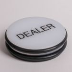 Poker Dealer Button Puck Shaped & Double Sided Engraving