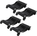 4PCS Heavy-Duty Car Wheel Dolly Skate Furniture Car Mover 6000lbs for Vehicle