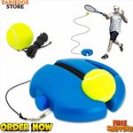 Tennis Trainer Training Practice Self-Study Rebound Balls Back Base Tool w/ Ball