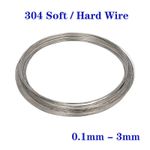 304 Stainless Steel Wire Soft/Hard Steel Wire 0.1mm-3mm Rustproof DIY