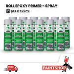 12 x Epoxy primer BOLL 0.5L grey SPRAY anti-corrosion 500ml aerosol