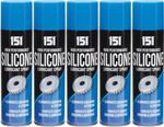 5x Silicone Lubricant Spray High Performance Eliminates Squeaking Sticking 200ML