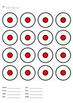 Splatter Target A4 Shoot Rifle Pistol Reactive Air Cheap Targets - FREE POSTAGE