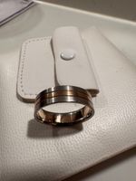 Goldsmiths 950 Platinum & Yellow Gold Size S Mens Ring / Band 8.84g