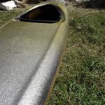 Kayak canoe, Amazing silver & gold spec colour, unique boat, river watersports,