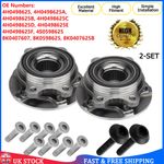 Pair Front Wheel Hub Bearing + Bolts Kit For Audi A4 A5 A6 A7 A8 Q5 R8 4H0498625