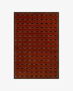 Diamond Deep Red Rug New Zealand Wool Hand-Tufted Modern 8X10