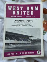 1966 ECWC Quarter Final West Ham United v Lausanne Sports - 23rd March