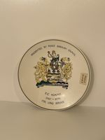 Poole pottery long service presentation plate. Carolyn Beswick