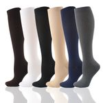 1/2Pairs Flight Compression Socks Women Men Running Calf Ankle Support Stockings