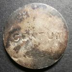 Trial Coinage 19th century - "CENTUM" on silvered‑metal blank, uneven tone 24mm