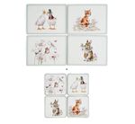 Pimpernel Wrendale Wildflowers, Set of 4 Placemats & 4 Coasters