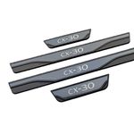 For 2023 Mazda CX30 Car Accessories Door Sill Protectors Scuff Plate Sticker