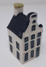 KLM Bols Blue Delft Miniature House - Number 19 Leiden
