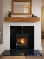SOLID OAK BEAM Fireplace Mantel Shelf Air Dried Lintel Mantelpiece CONTEMPORARY