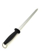 14 INCH BUTCHER KNIFE SHARPENER ROD WITH HANGING RING / STAINLESS STEEL