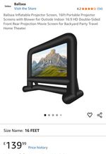 Ballsea Huakastro Inflatable Movie Screen 16ft