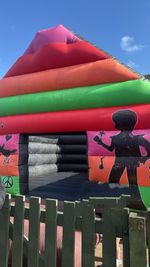 18x14ft Inflatable Disco Bouncy Castle with Roof And Air Blower
