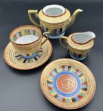 Chikaramachi Tea Set Items. Tea Cup And Saucer, Teapot, Side Plate & Creamer