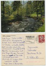 49432 - advertising stamp: Wildbad, the thermal baths in the Black Forest - postcard, 24.3.1988