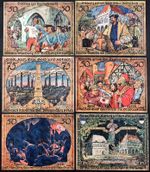 ERKELENZ 1921 RARE Complete Series German Notgeld Beautiful Art!