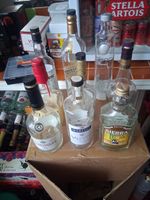 Empty Alcohol Bottles Upcycle Decoration X 10..