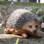 Hedgehog Garden Ornaments Outdoor Lifelike Animal Sculpture Resin Patio Decor