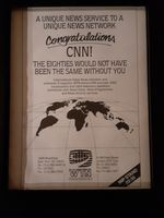 CNN Rare Original Anniversary Promo Poster Ad Framed!