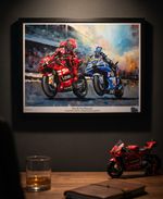 MARC MARQUEZ & ALEX MARQUEZ MotoGP limited edition print by Greg Tillett A3