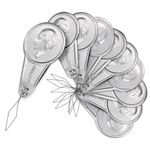 Needle Threader, Hand Sewing/Darning ,Alloy Steel, Silver, One Size