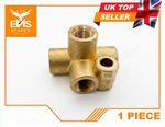 3/8" UNF Female Brass Union Connector Imperial Brake Union for 3/16" Pipe -4 WAY
