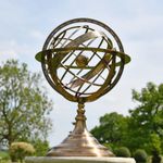 70cm Medium Brass Garden Ornament Armillary Sphere Sculpture Outside Decoration