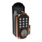 TurboLock Bronze Smart Lock Lighted Keypad Single Cylinder Electronic Knob
