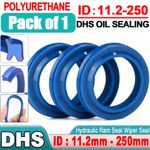 Hydraulic Ram Seal Wiper Seal 11.2mm to 250mm Rod OD.U-Cup DHS-Type Dustproof