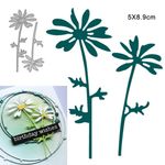 2PCs Flower decoration Metal Cutting Stencil for Paper Card Scrapbooking Dies UK