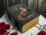 Fox Leather Journal  Vintage Grimoire,Handmade gift