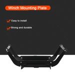 Steel Mobile Winch Mount 2" Receiver Hitch Winch Mount Plate
