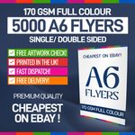 5000 A6 Flyers Leaflets Printed Full Colour on 170GSM Paper - A6 Flyer Printing