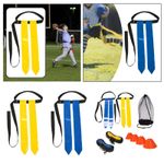 Rugby Waist Flags Adjustable Soccer Training Flags for Sports Kids