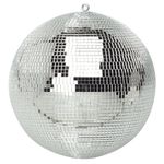 Genuine Lightweight Small Silver Mirror Dance Disco Party DJ Ball (100mm 4") 