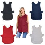 WOMEN LADIES TABARD HOME WORK KITCHEN BAR CHEF OVERALL APRON WORKWEAR CATERING