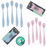 5Pack Baby Long Handle Feeding Spoons, BPA Free Weaning spoons for Kids 6 Month+