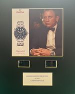 007 JAMES BOND.  CASINO ROYALE  Omega Seamaster  35mm Film Cell  Display